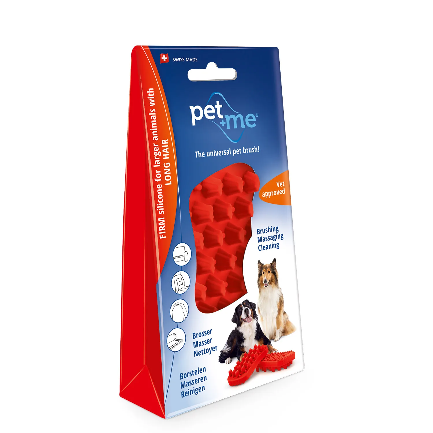 Pet + Me Red Brush - Firm