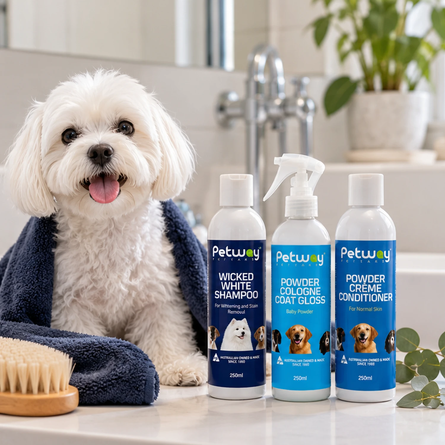 Petway White Coats Grooming Bundle (250ml Each) - Image 6